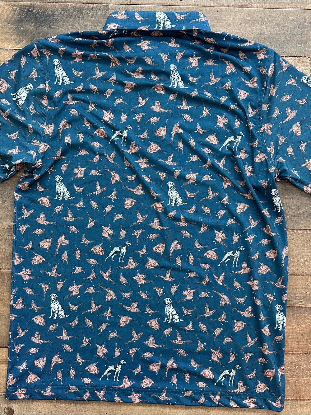 ⭐️NWT Waggle Men’s Polo - Bird Dog Size Medium - Picture 4 of 5